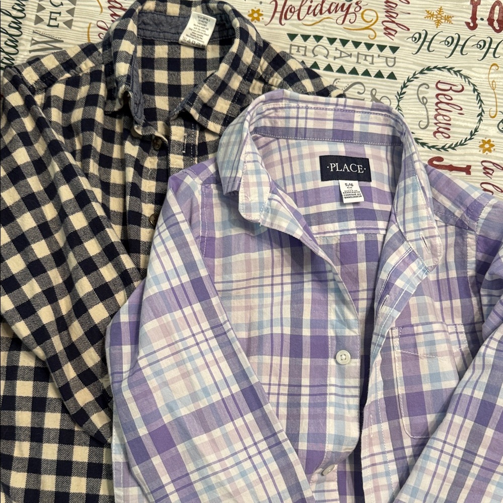 Children’s Place and Gymboree long sleeve, button up shirts